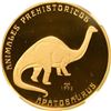 Image 1 : CUBA, Havana mint, gold proof 200 pesos, 1993, Apatosaurus, NGC PF 68 Ultra Cameo (EMO Collection La