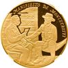 Image 1 : CUBA, Havana mint, gold proof piefort 200 pesos, 1994, Montecristo Manifiesto, NGC PF 70 Ultra Cameo
