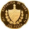Image 2 : CUBA, Havana mint, gold proof piefort 200 pesos, 1994, Montecristo Manifiesto, NGC PF 70 Ultra Cameo