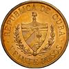 Image 2 : CUBA, struck at the Philadelphia mint, gold 20 pesos, 1915, NGC AU 58.