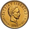 Image 1 : CUBA, struck at the Philadelphia mint, gold 4 pesos, 1916, NGC AU 58.