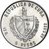 Image 2 : CUBA, Havana mint, copper-gold-silver 5 pesos pattern, 1987, 100 anniversary of the abolition of sla