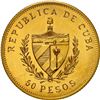 Image 2 : CUBA, gold 50 pesos, 1988, José Martí, NGC MS 68.