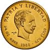 Image 1 : CUBA, gold 25 pesos, 1988, José Martí, NGC MS 68.