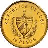 Image 2 : CUBA, gold 10 pesos, 1988, José Martí, NGC MS 69.