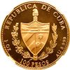 Image 2 : CUBA, Havana mint, gold proof 100 pesos, 1990, Juan de la Cosa New World 500th Anniversary, NGC PF 6