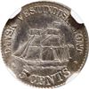 Image 2 : DANISH WEST INDIES, struck in Copenhagen, 5 cents, Frederik VII, 1859, NGC MS 63.