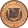 Image 1 : DOMINICAN REPUBLIC, copper proof essai 2 centavos, 1878, wreath type, small letters, NGC PF 66 RB, f