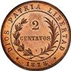 Image 2 : DOMINICAN REPUBLIC, copper proof essai 2 centavos, 1878, wreath type, small letters, NGC PF 66 RB, f