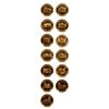 Image 1 : DOMINICAN REPUBLIC, thirteen-coin set of gold 10 pesos, 2000, colonial churches, all in NGC slabs, M