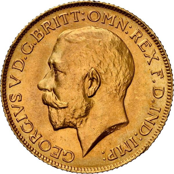 GREAT BRITAIN, London, gold sovereign, George V, 1925, NGC MS 65.