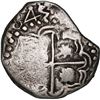 Image 2 : GUATEMALA, Guatemala City, "moclón" 2 reales, crown countermark (1662) on the shield side of a Potos