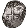 Image 2 : GUATEMALA, Guatemala City, "moclón" 2 reales, crown countermark (1662) on the shield side of a Potos