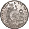 Image 1 : GUATEMALA, Guatemala City, 1 peso, "½ real" counterstamp of 1894 on a Lima, Peru, 1 sol, 1891 TF/BF,