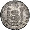 Image 1 : MEXICO, Mexico City, pillar 8 reales, Philip V, 1733 MF, small crown, ex-Hollandia (1743).