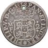 Image 2 : MEXICO, Mexico City, pillar 2 reales, Philip V, 1733 MF, pellets above and below assayer.