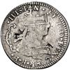 Image 1 : MEXICO, Chihuahua, bust 8 reales, Ferdinand VII, 1821 RP, flip-struck over a cast Chihuahua bust 8 r