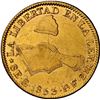 Image 1 : MEXICO, Guanajuato, gold 8 escudos, 1853 PF, NGC MS 62, finest known in NGC census.