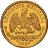 Image 2 : MEXICO, Mexico City, gold 20 pesos, 1887 M, NGC MS 62, "top pop."