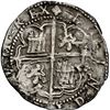 Image 2 : PANAMA, Panama City, cob 2 reales, Philip II, assayer oX outside of tressure on reverse, mintmark AP