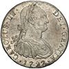 Image 1 : PERU, Lima, bust 8 reales, Charles IV, 1797 IJ, NGC MS 62.