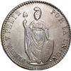 Image 1 : PERU, Pasco, 4 reales, 1844 M, mintmark PASCO, with fineness and REPUB, NGC AU details / cleaned, ex