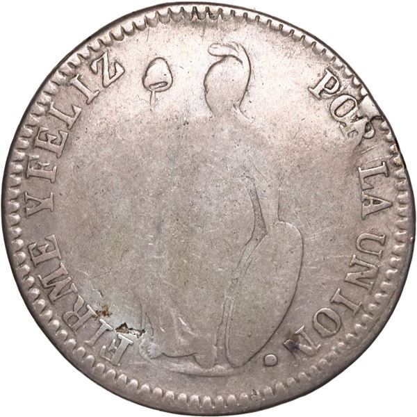 PERU, Pasco, 4 reales, 1845 M, very rare, ex-Flatt, ex-Sellschopp, ex-O'Brien.