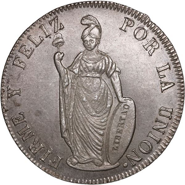 PERU, Lima, 4 reales, 1851/1 MB, NGC MS 63, finest and only example in NGC census, ex-O'Brien.