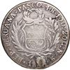 Image 2 : PERU, Pasco, 4 reales, 1855 NS, mintmark PASCO, with REP• PERUANA, coin axis, extremely rar