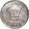 Image 2 : PERU, Pasco, 4 reales, 1857, assayer Z-in-circle, no fleur-de-lis, with dot below s in Gs, NGC AU 58