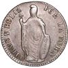 Image 1 : PERU, Pasco, 4 reales, 1857, assayer Z-in-circle, with fleur-de-lis, with dot below s in Gs, NGC XF 