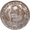 Image 2 : PERU, Pasco, 4 reales, 1857 AF, rare, NGC AU details / cleaned, ex-Flatt Plate, ex-Sellschopp, ex-O'