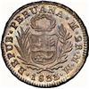 Image 2 : PERU, Lima, 2 reales, 1833/1 MM, NGC MS 62, finest and only example in NGC census, ex-Carter, ex-O'B