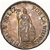 Image 1 : PERU, Lima, 2 reales, 1840 MB, without fineness, NGC AU 58, finest and only example in NGC census, e