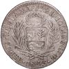 Image 2 : PERU, Pasco, 2 reales, 1843 M, mintmark Po, very rare, NGC G 6, finest and only example in NGC censu
