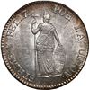 Image 1 : PERU, Lima, 2 reales, 1850 MB, no tassel on cap, NGC MS 63, ex-O'Brien.