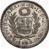 Image 2 : PERU, Lima, 1 real, 1842 MB, NGC MS 62+, ex-O'Brien.