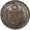 Image 2 : PERU, Lima, 1 real, 1851 MB, NGC MS 62, finest and only example in NGC census, ex-Whittier, ex-O'Bri