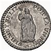 Image 1 : PERU, Cuzco, ½ real, 1828 G, NGC MS 62, finest and only example in NGC census, ex-O'Brien.