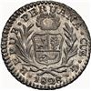 Image 2 : PERU, Cuzco, ½ real, 1828 G, NGC MS 62, finest and only example in NGC census, ex-O'Brien.