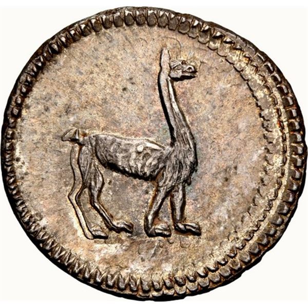 PERU, Lima, ¼ real, 1831, NGC MS 63, "top pop," ex-O'Brien.