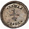 Image 2 : PERU, Lima, ¼ real, 1831, NGC MS 63, "top pop," ex-O'Brien.