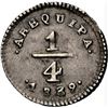 Image 2 : PERU, Arequipa, ¼ real, 1839, rare, NGC XF 40, ex-O'Brien.