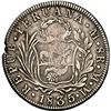 Image 2 : PERU, Lima, 8 reales, 1835 MM, POR AL UNION error, rare, NGC VF details / obv tooled.