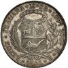 Image 2 : PERU, Lima, 8 reales, 1841 MB, REPUB• PERUANA, extremely rare, PCGS XF details / cleaned, f