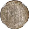 Image 2 : PUERTO RICO (under Spain), 20 centavos, Alfonso XIII, 1895 PGV, NGC MS 64.