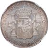 Image 2 : PUERTO RICO (under Spain), 1 peso, Alfonso XIII, 1895 PGV, NGC MS 62.