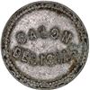 Image 1 : PUERTO RICO, unknown region, aluminum 5 centavos token, no date (early 1900s), Salon Delicias, very 