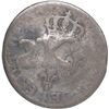 Image 2 : SAINT KITTS & NEVIS, silver-plated black dogg (three halfpence), incuse S.K. countermark (1801) on a