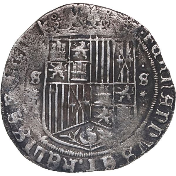 SPAIN (special issue for New World use), Seville, 1 real, Ferdinand-Isabel, •S*• f